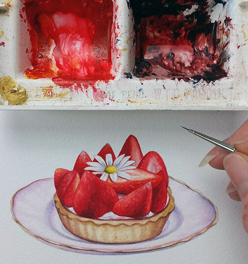 Heidi Willis_menu_illustration_strawberries