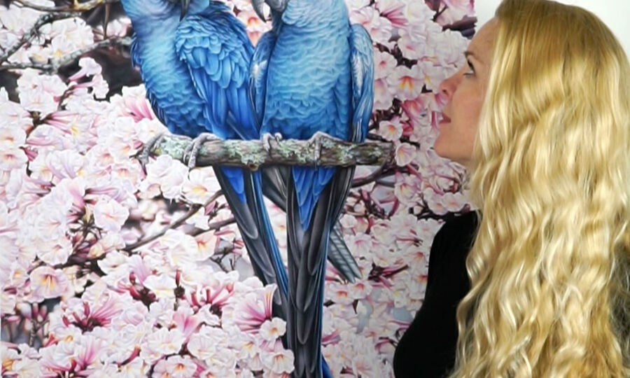heidi willis_bird artist_watercolour painting_natural history_lears macaw
