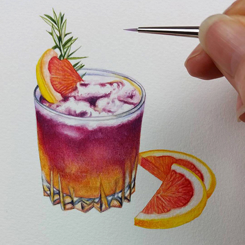 heidi willis_watercolour illustration_drink