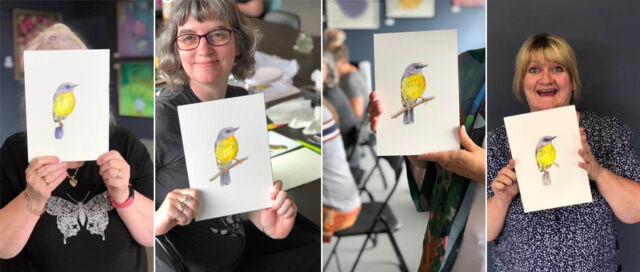 Heidi Willis_teacher_artist_watercolour bird painting_workshop_art class_Melbourne