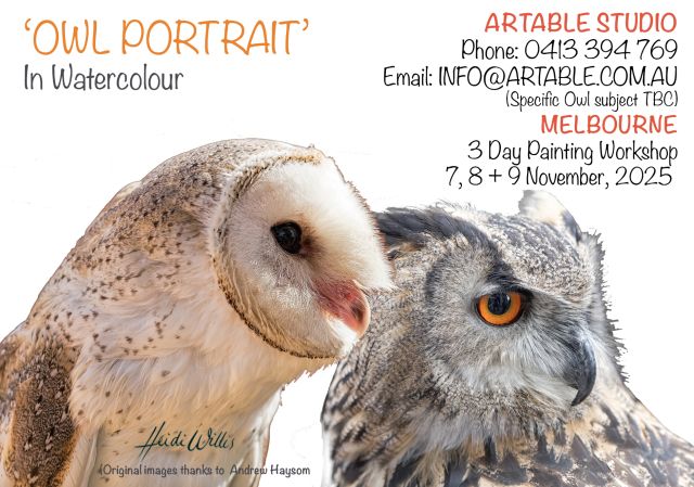Heidi Willis_Owl painting workshop_melbourne
