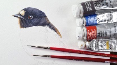 bird painting tutorial