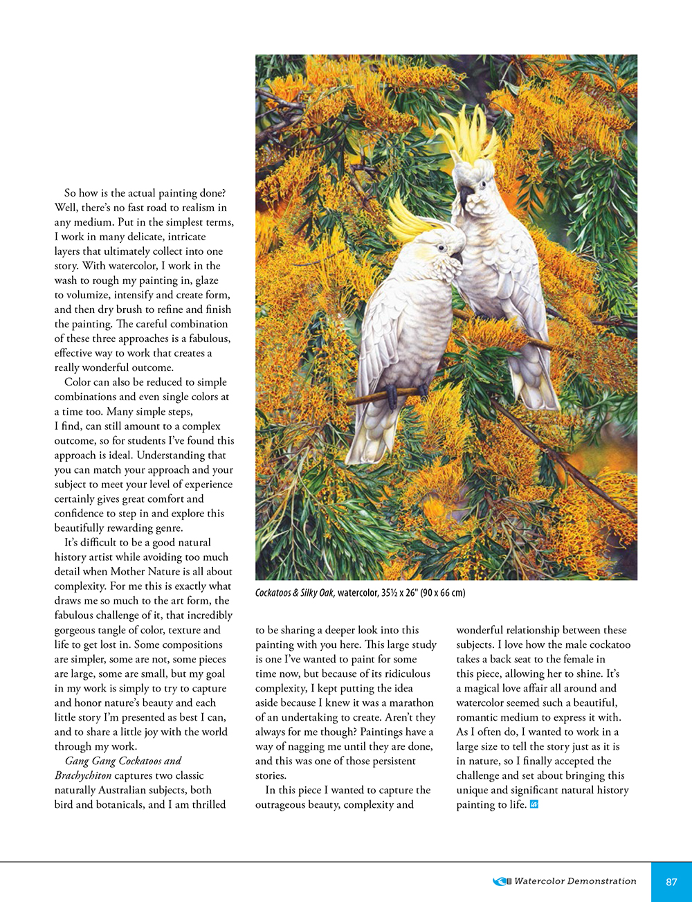 Heidi Willis feature article in International Artist Magazine